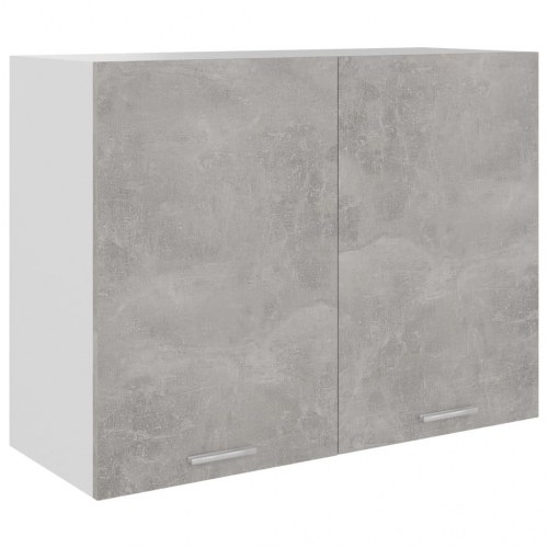 Vægskab 80x31x60 cm konstrueret træ betongrå