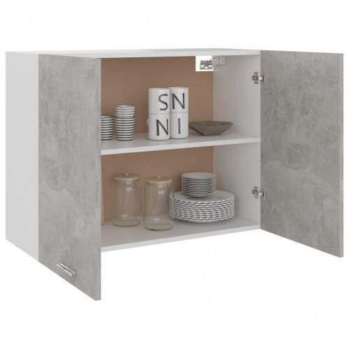 Vægskab 80x31x60 cm konstrueret træ betongrå