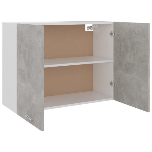 Vægskab 80x31x60 cm konstrueret træ betongrå