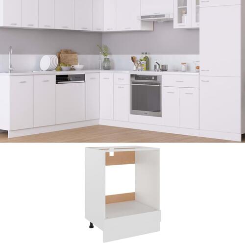 Ovnskab Riga 60x46x81,5 cm konstrueret træ hvid