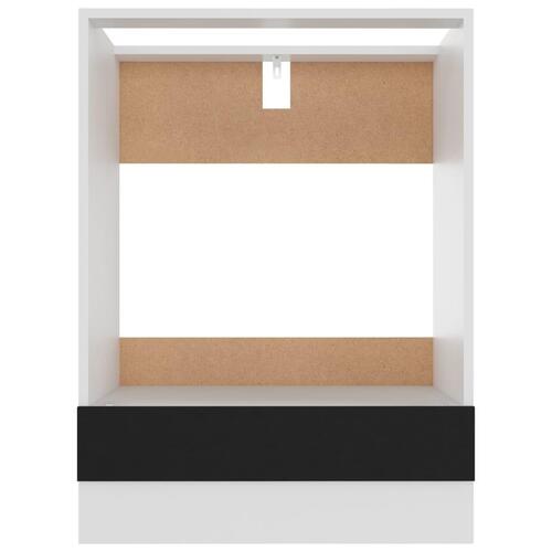 Ovnskab 60x46x81,5 cm konstrueret træ sort