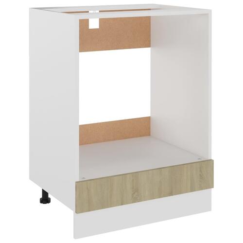 Ovnskab Riga 60x46x81,5 cm konstrueret træ sonoma-eg