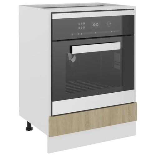 Ovnskab Riga 60x46x81,5 cm konstrueret træ sonoma-eg
