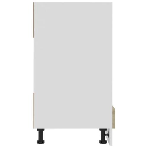 Ovnskab Riga 60x46x81,5 cm konstrueret træ sonoma-eg