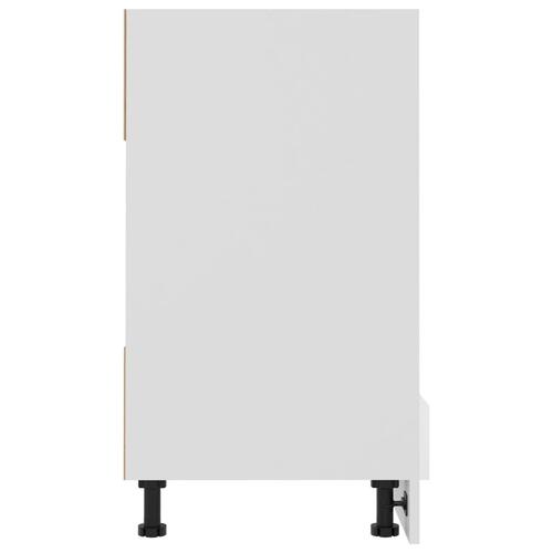 Ovnskab Riga 60x46x81,5 cm konstrueret træ hvid højglans
