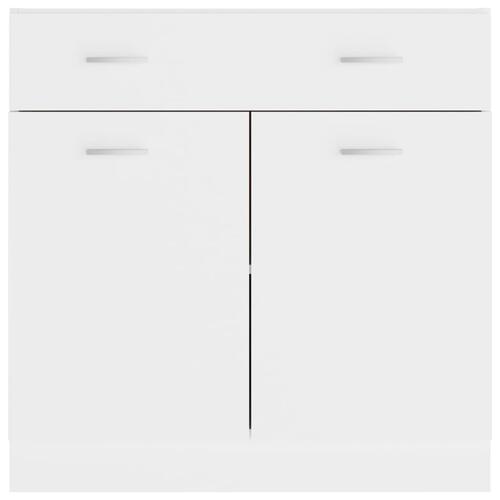 Skuffeunderskab 80x46x81,5 cm spånplade hvid