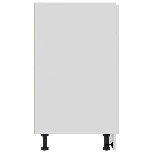 Skuffeunderskab 80x46x81,5 cm spånplade hvid