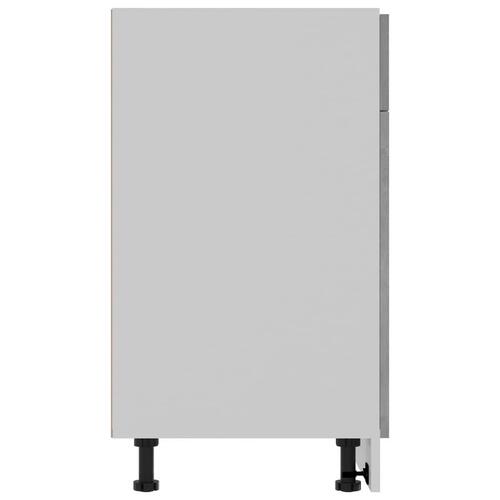 Underskab med skuffe 80x46x81,5 cm konstrueret træ betongrå