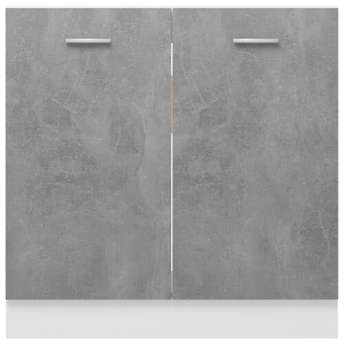 Underskab til vask 80x46x81,5 cm konstrueret træ betongrå