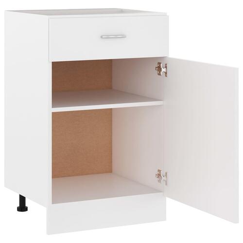 Skuffeunderskab 50x46x81,5 cm spånplade hvid