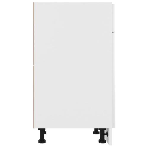 Skuffeunderskab 50x46x81,5 cm spånplade hvid