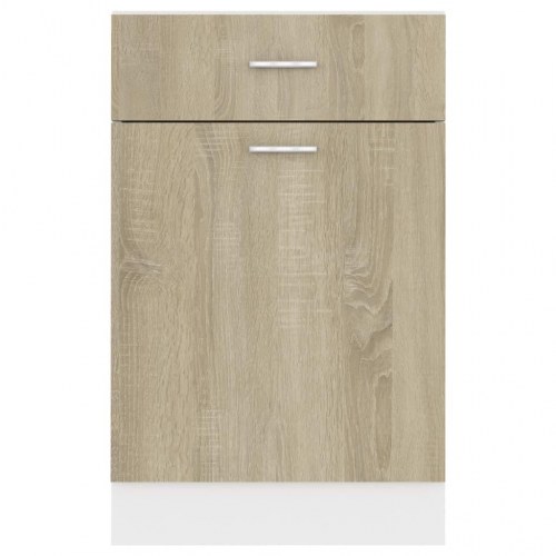 Skuffe-underskab Lyon - Sonoma eg 50 × 46 × 81,5 cm, konstrueret træ