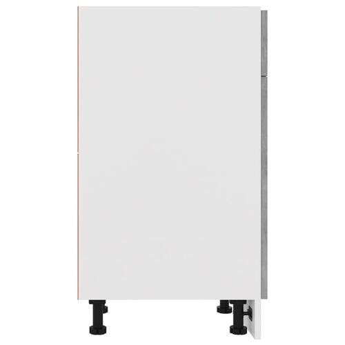 Skuffeunderskab 50x46x81,5 cm spånplade betongrå