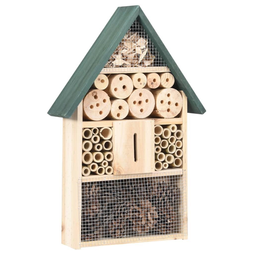 Insekthotel 31x10x48 cm fyrretræ billede