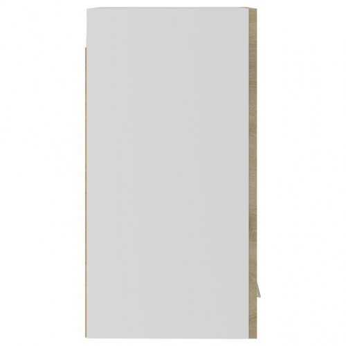 Vægskab 29,5x31x60 cm konstrueret træ sonoma-eg