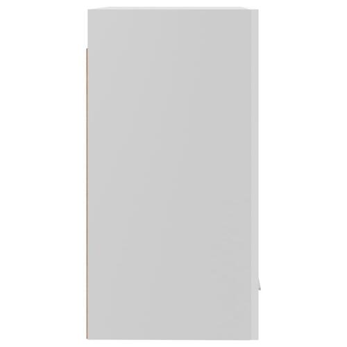 Vægskab 39,5x31x60 cm konstrueret træ hvid højglans