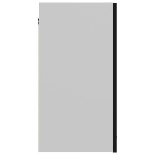 Vægskab 60x31x60 cm konstrueret træ sort