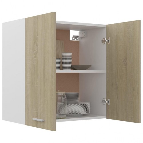 Vægskab 60x31x60 cm konstrueret træ sonoma-eg