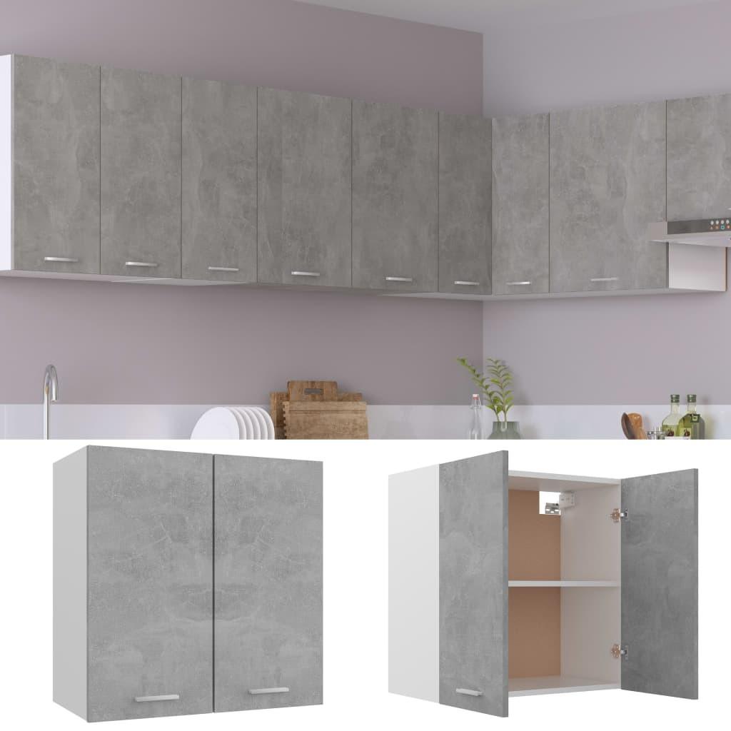 Vægskab 60x31x60 cm konstrueret træ betongrå