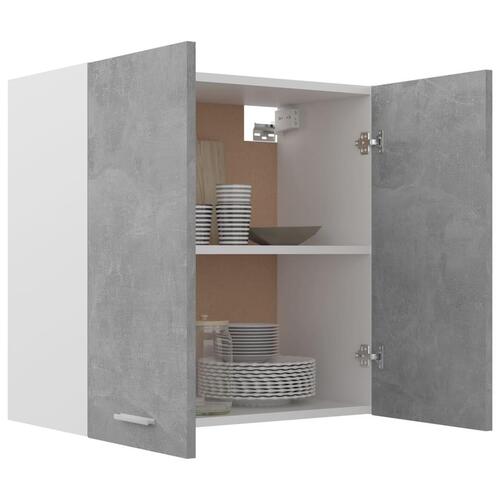 Vægskab 60x31x60 cm konstrueret træ betongrå