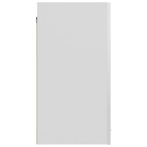 Vægskab 60x31x60 cm konstrueret træ hvid højglans