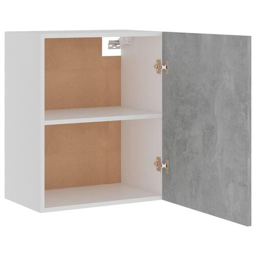 Vægskabe 2 stk. 50x31x60 cm konstrueret træ betongrå