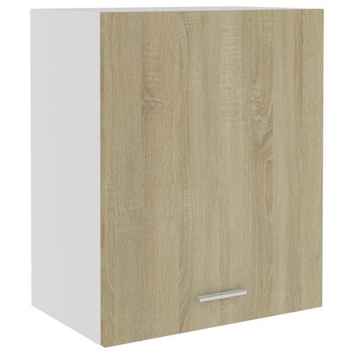 Vægskabe 2 stk. 50x31x60 cm konstrueret træ sonoma-eg