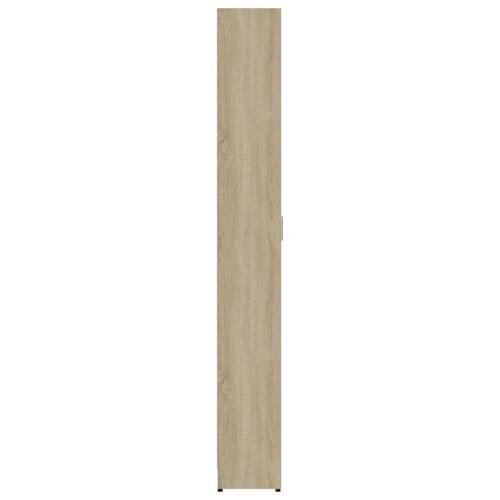 Garderobeskab 55x25x189 cm konstrueret træ sonoma-eg