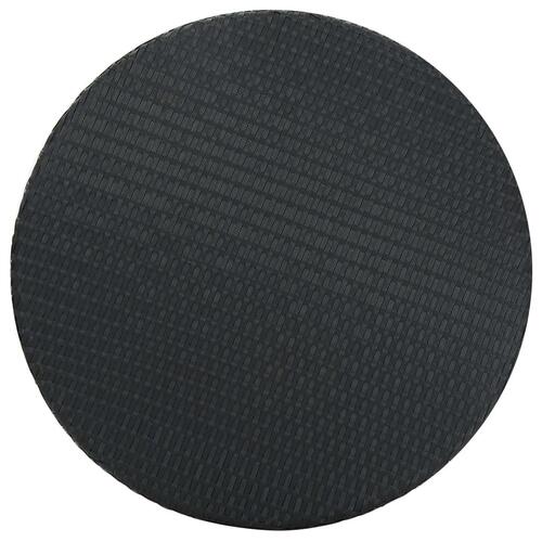 Havebord 75,5x106 cm polyrattan sort