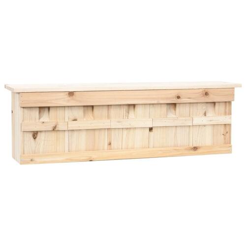Spurvehus med 5 rum 68x15x21 cm fyrretræ