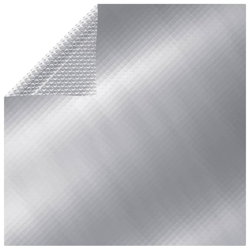 Poolovertræk 260x160 cm sølvfarvet