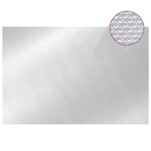 Poolovertræk 300x200 cm PE sølvfarvet