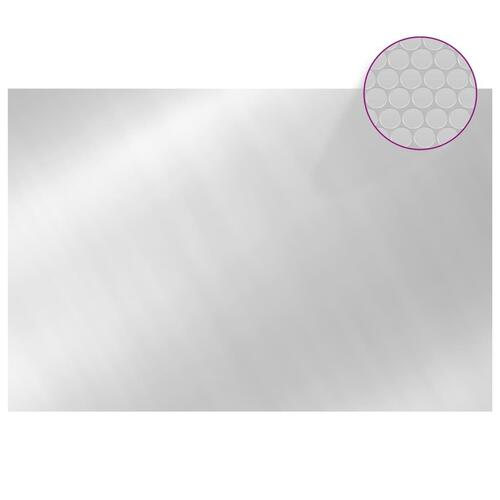 Poolovertræk 300x200 cm PE sølvfarvet