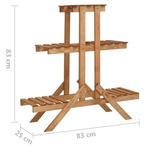 Plantestativ 83x25x83 cm fyrretræ