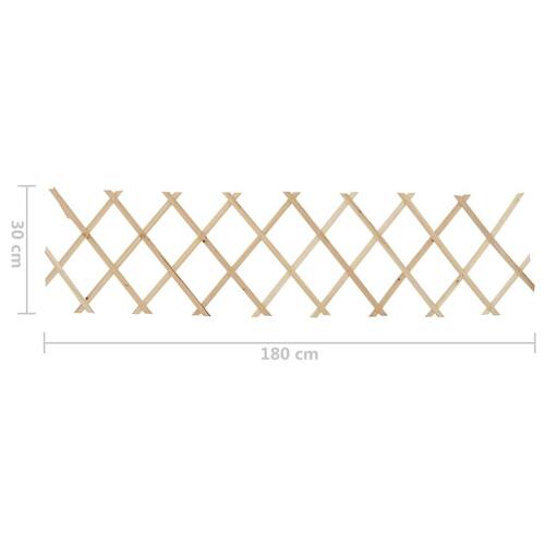 Espalierhegn 5 stk. 180x30 cm massivt fyrretræ