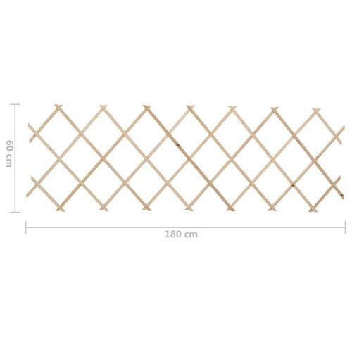 Espalierhegn 5 stk. 180x60 cm massivt fyrretræ