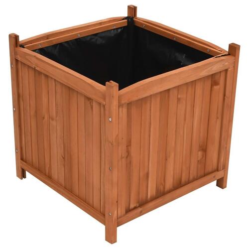 Højbede 2 stk. 50x50x50 cm massivt fyrretræ