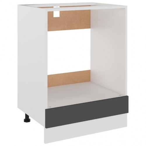 Ovnskab Lyon 60x46x81,5 cm konstrueret træ grå