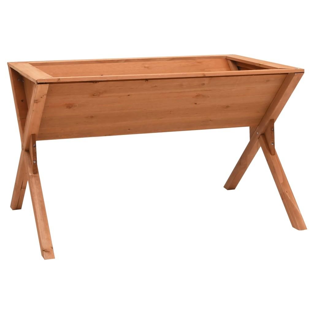 Plantekasse på ben 90×55×56 cm - fyrretræ billede