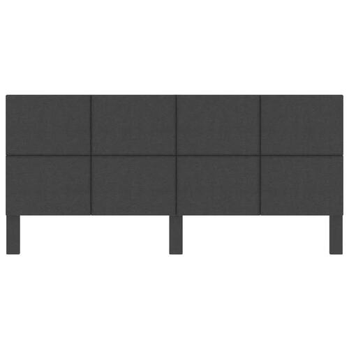 Sengegavl 200x200 cm stof mørkegrå
