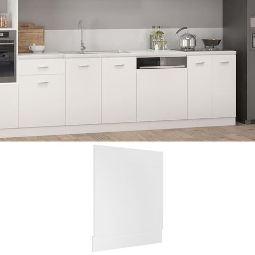 Låge til opvaskemaskine Lyon 59,5x3x67 cm konstrueret træ hvid