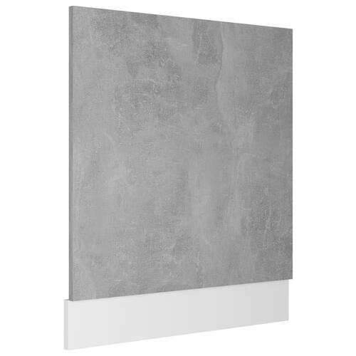 Låge til opvaskemaskine 59,5x3x67 cm konstrueret træ betongrå