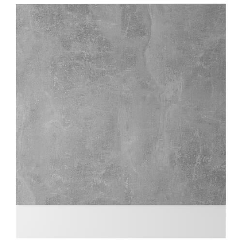 Låge til opvaskemaskine 59,5x3x67 cm konstrueret træ betongrå