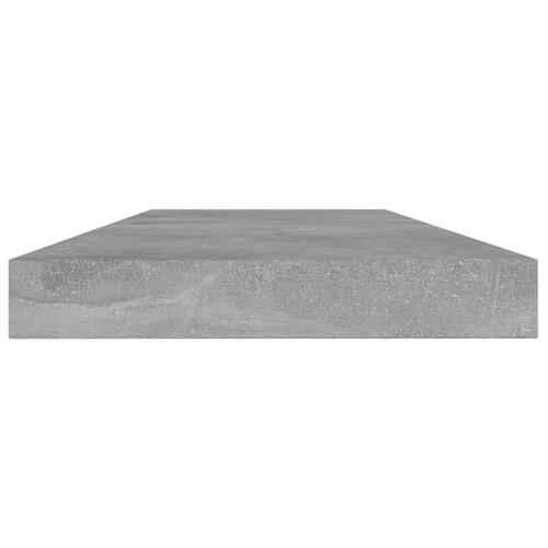 Boghylder 4 stk. 40x10x1,5 cm konstrueret træ betongrå