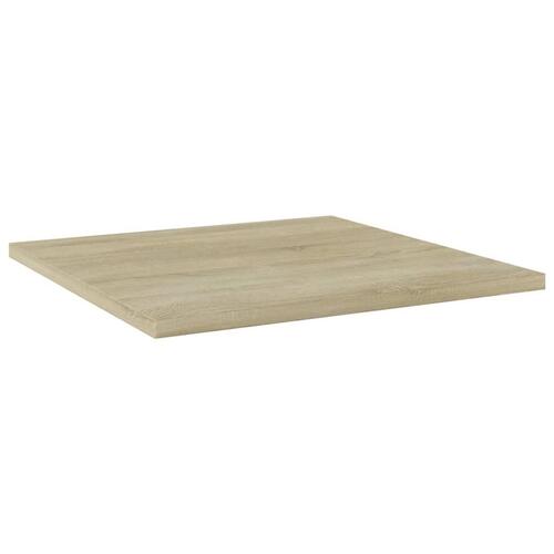 Boghylder 8 stk. 40x40x1,5 cm konstrueret træ sonoma-eg
