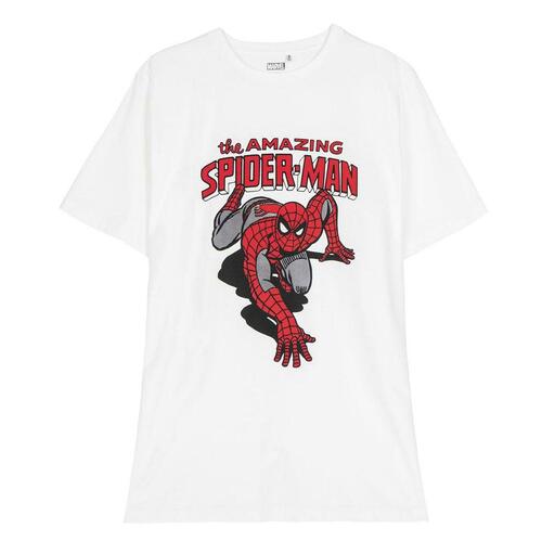 Børne Kortærmet T-shirt Spider-Man Hvid S