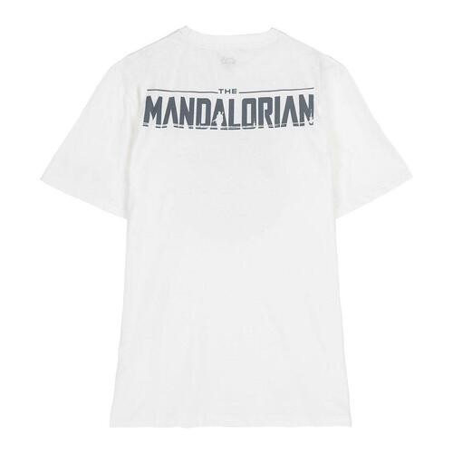 Børne Kortærmet T-shirt The Mandalorian Hvid XL