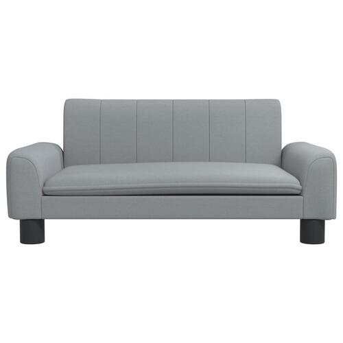 Sofa til børn 70x45x30 cm stof lysegrå