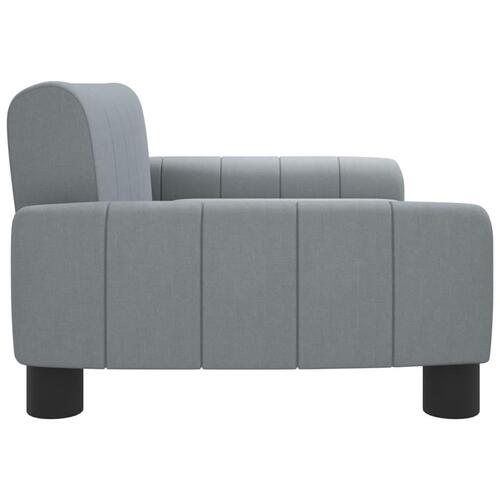 Sofa til børn 70x45x30 cm stof lysegrå