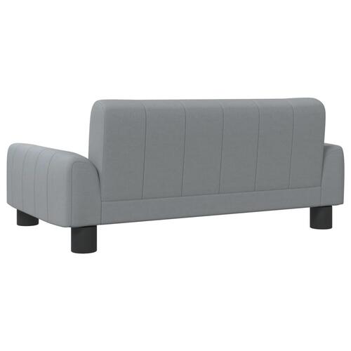 Sofa til børn 70x45x30 cm stof lysegrå